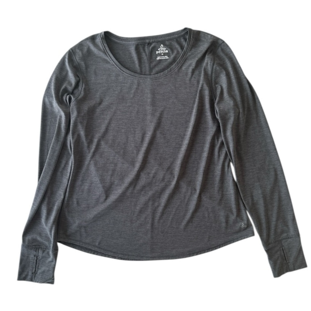 Prana Revere Long Sleeve Gray Shirt